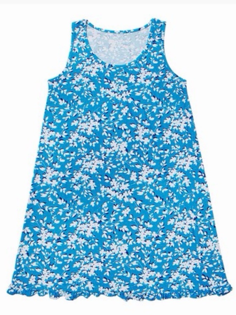 Draper James Blue Floral Tank Nightgown - Soft Sleepwear